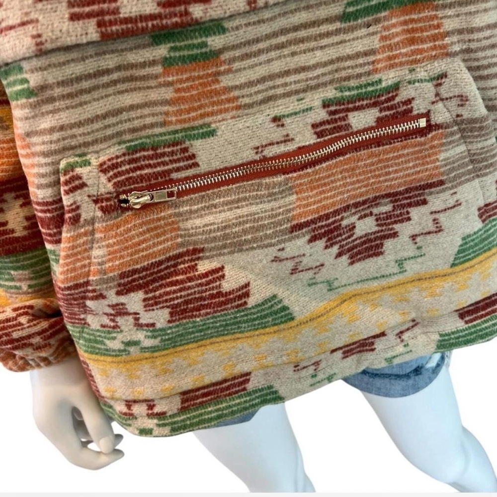 MAINSTRIP hooded fall hues half zip pullover S M L - Picture 8 of 10